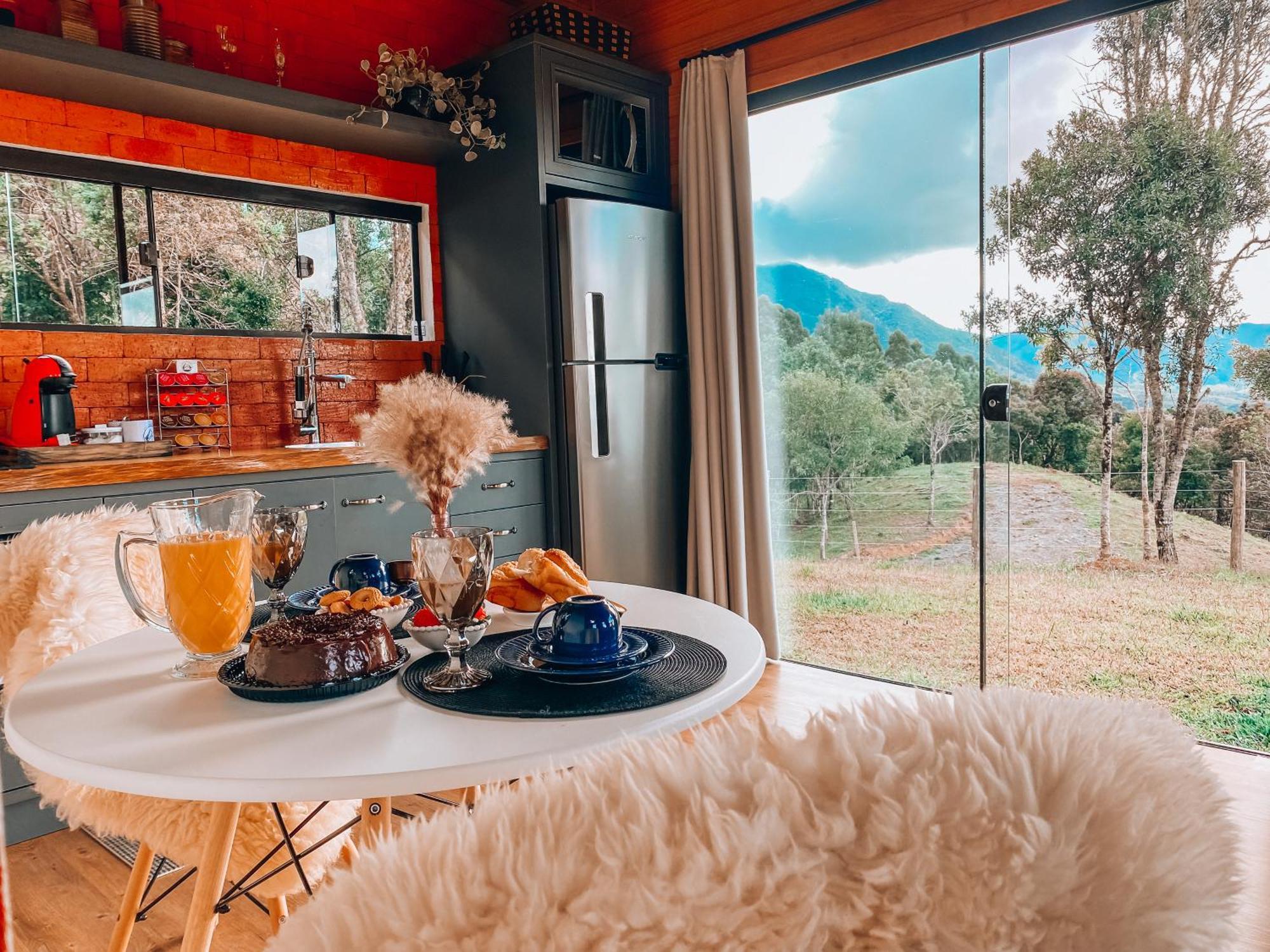 Cabana Romantica Na Serra Com Hidro, Lareira, Lagos E Trilhas Villa Distrik Bom Retiro Bagian luar foto